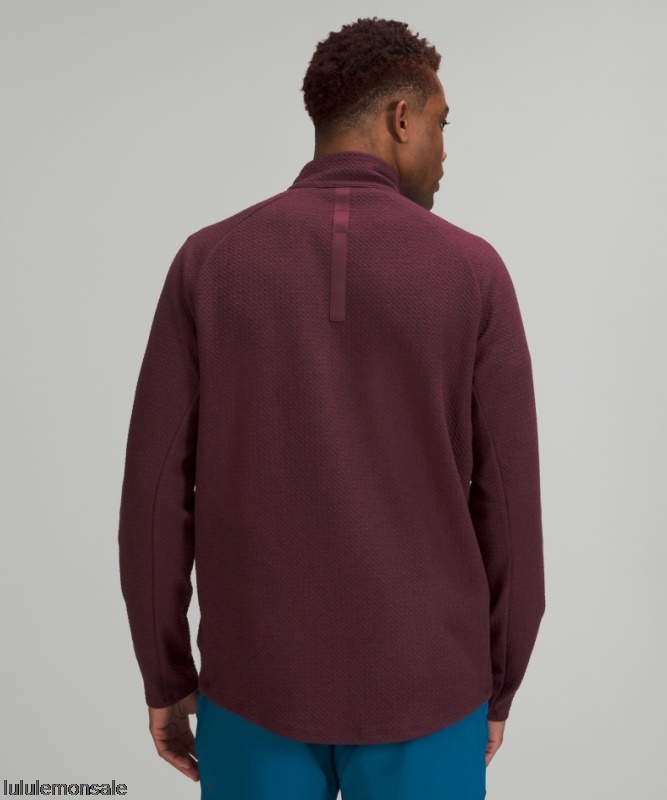 Lululemon Deutschland DELULU640 | Lululemon Deutschland Meliert Cassis At Ease Half Zip